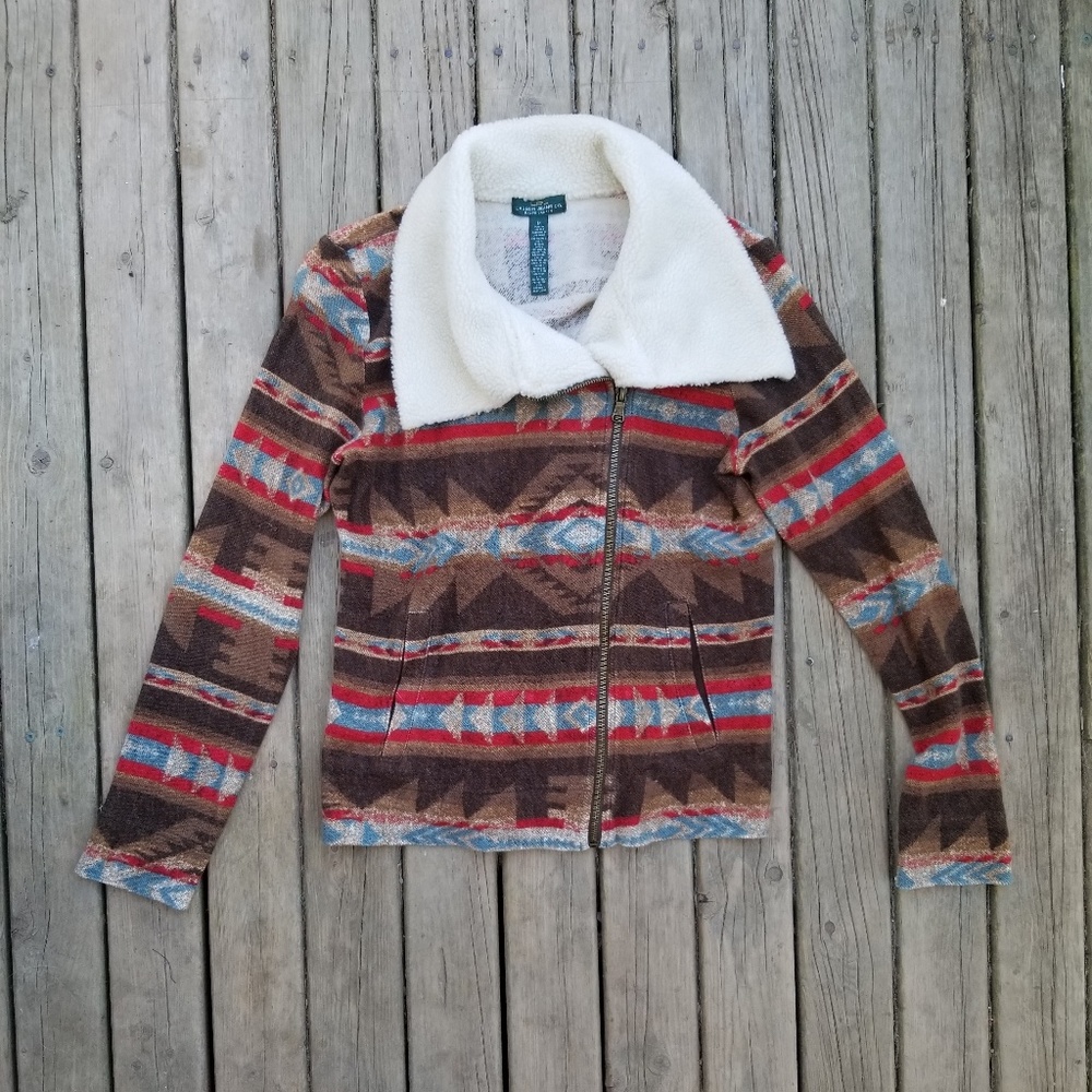 Ralph Lauren Tribal Jacket With Sherpa!